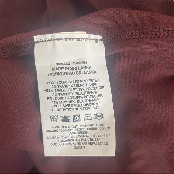 New! Nike element Dri-fit burgundy half-zip running shirt nwt 20360 - Picture 9 of 11